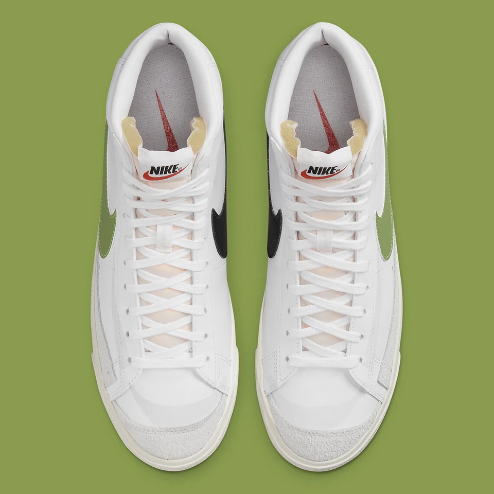Nike Blazer Mid '77 Vintage VNTG White Chlorophyll Black Sail BQ6806-116 Men's - Image 4 of 4