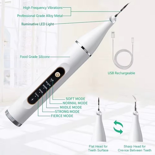Ultrasonic Plaque Remover for Teeth with 5 Modes - Powerful Dental Tooth Cleaner - Picture 24 of 24