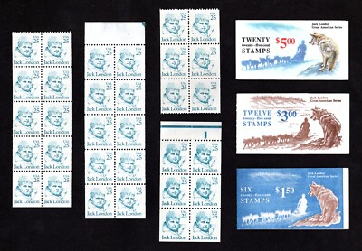 1988 Choice of Jack London Booklet or Pane BK150/151/152 2182/2197a! MNH US