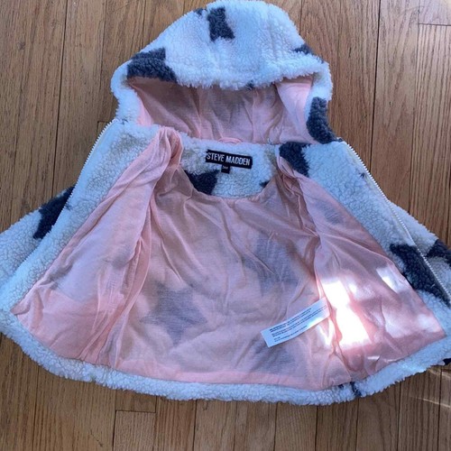 NWT Steve Madden Faux Shearling Star Jacket - Picture 5 of 5