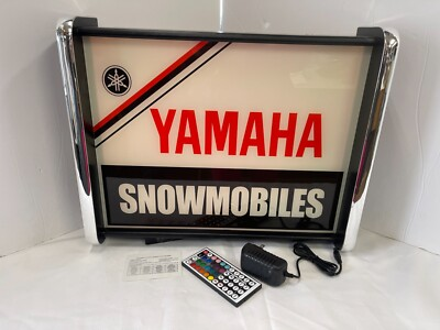 #ad #ad Yamaha Snowmobiles LED Display lighted sign lightbox Wall hanging Light $125.00
