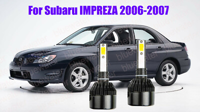 LED ForSubaru IMPREZA 2006-2007 Headlight Kit H7 6000K White CREE Bulbs Low Beam
