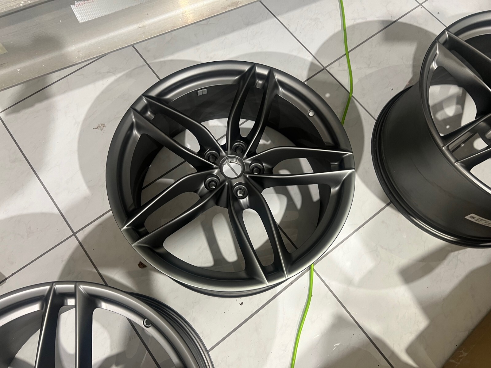 Like new Ferrari 458 488 Pista factory wheels in factory origin rare gray finish