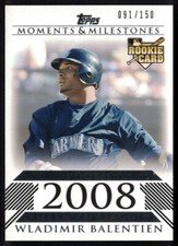 2008 Topps Moments & Milestones #172 Wladimir Balentien (2008 Rookie) #'d/150