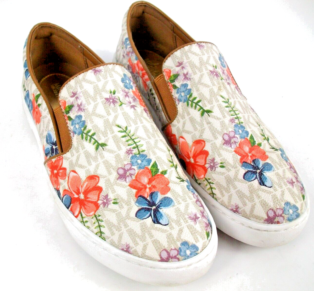 Michael Kors Keaton logo slip on floral sneaker Womens Size Michael Kors Keaton logo slip on floral sneaker Womens Size
