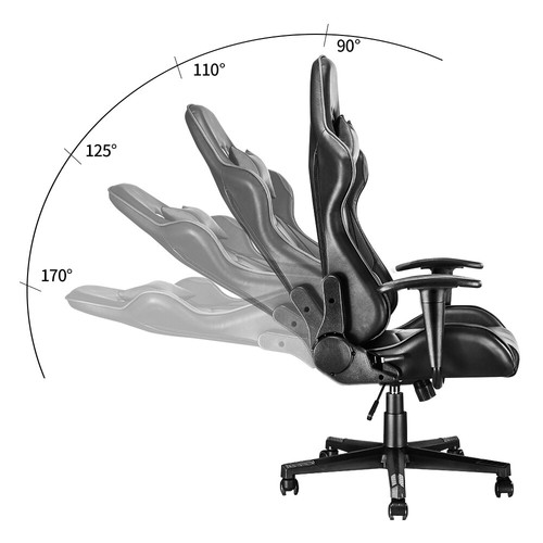 Luxury Executive Race Gaming Office Chair Gas Lift Swivel PC Computer Desk Chair - Picture 117 of 195