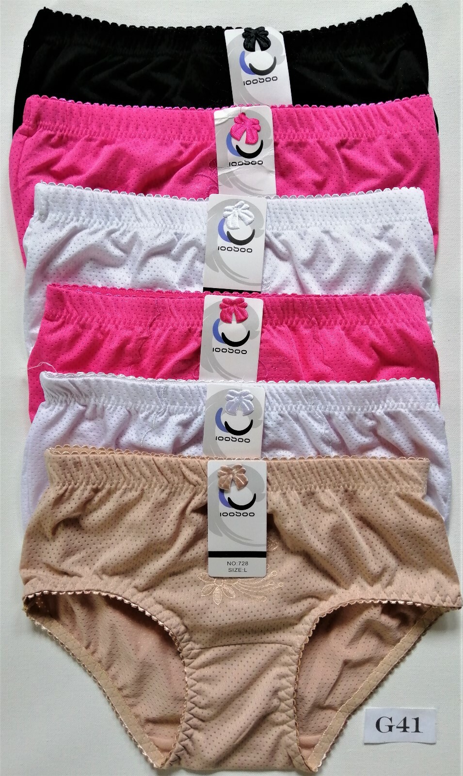 4*6*Damen Slips Pantys Hipster Pants Unterwäsche Elasthan XS S M L XL