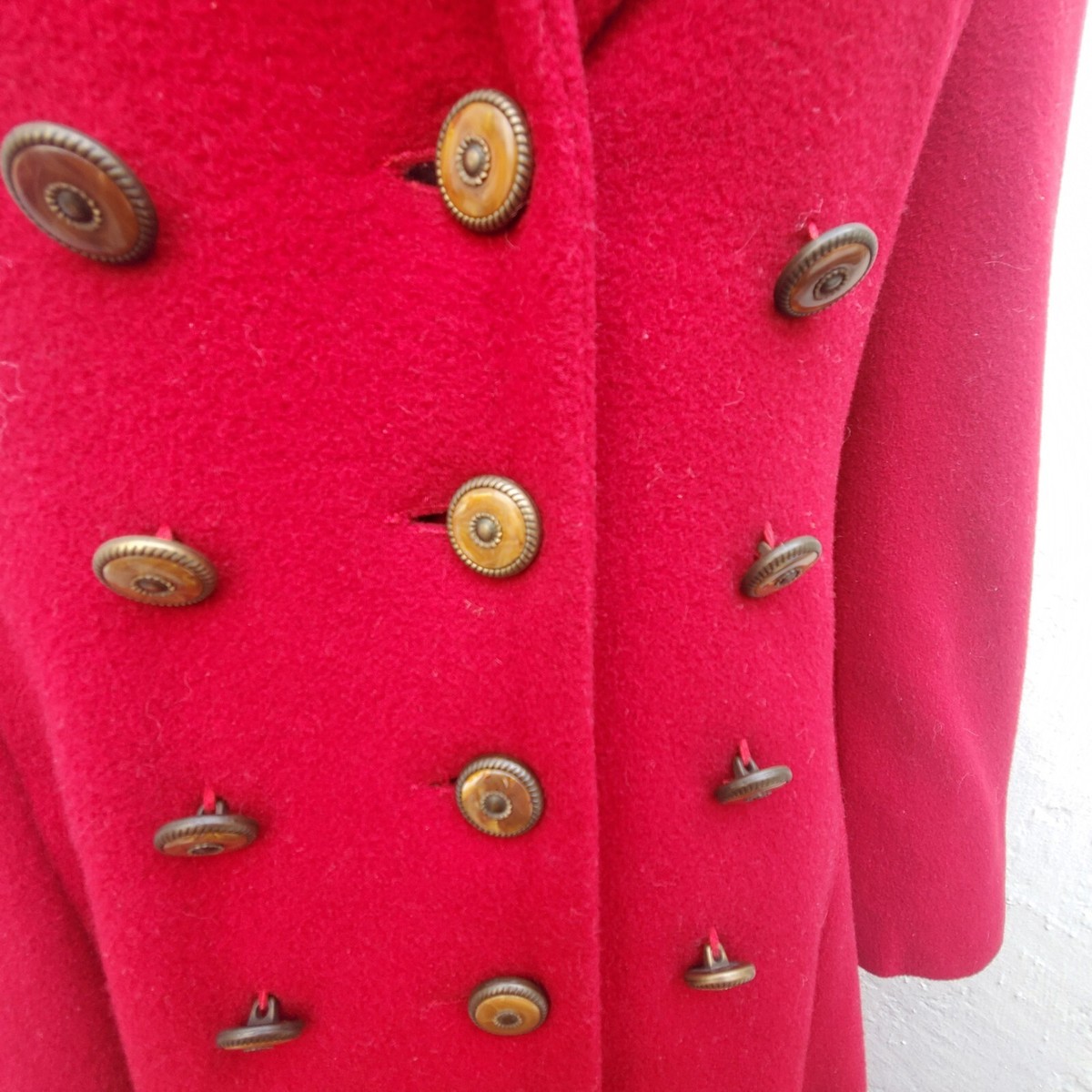 ジャケット・アウター 1950s VTG  ITALY DOUBLE BREASETED COAT Vtg 80s Principe By Marzotto Green Wool Double Breast Jacket