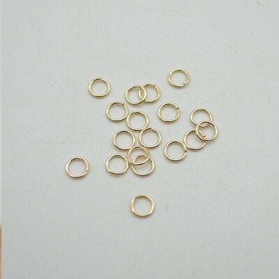 Gold Filled Click and Lock Biegering 14KT - 0,81mm x 6mm - 6 oder 20 Stück