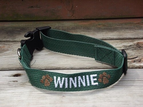 Personalized Dog Collar with Your Dogs Name Phone number and Paw Prints Design - Bild 8 von 12