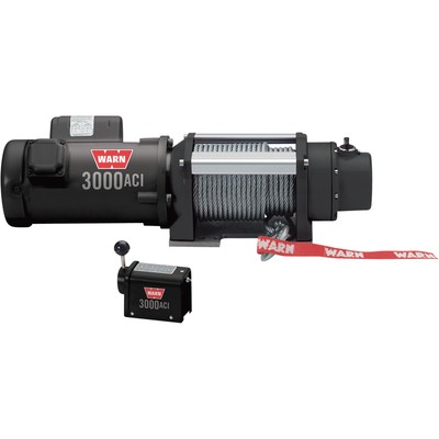 WARN 115/230 Volt AC Powered Electric Utility Winch, 3000-Lb. Capacity,