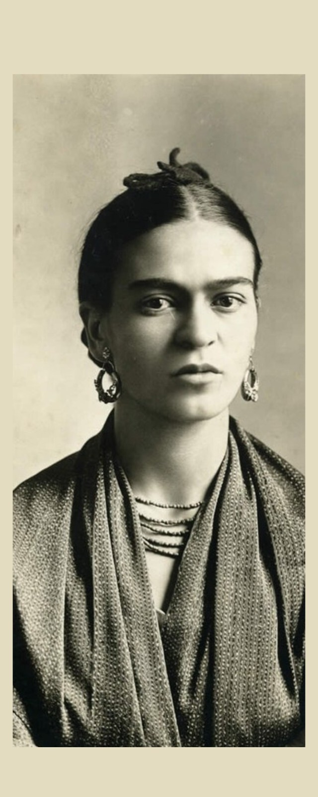 Frida Kahlo #2 - Artist - Laminated Photo Bookmark - 2.5 x 6 in
