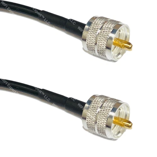 USA-CA LMR240 UF PL259 UHF MALE to PL259 UHF MALE Coaxial RF Pigtail Cable LOT