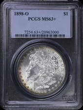 1898-O $1 Morgan Silver Dollar PCGS MS 63+ | Uncirculated UNC