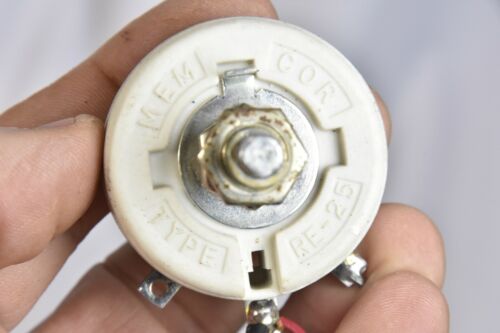 Memcor Rheostat Resistor 200 ohms, 25 Watt, 0.35 Amp, + knob, fan speed control - Picture 4 of 5