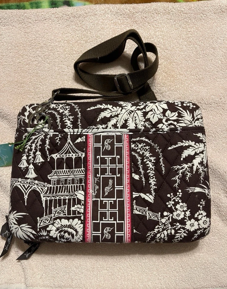 "Mini funda para computadora portátil Vera Bradley en Imperial Toile acolchada 12"" X 8,5"" rara nueva con etiquetas" Foto 2 de 4