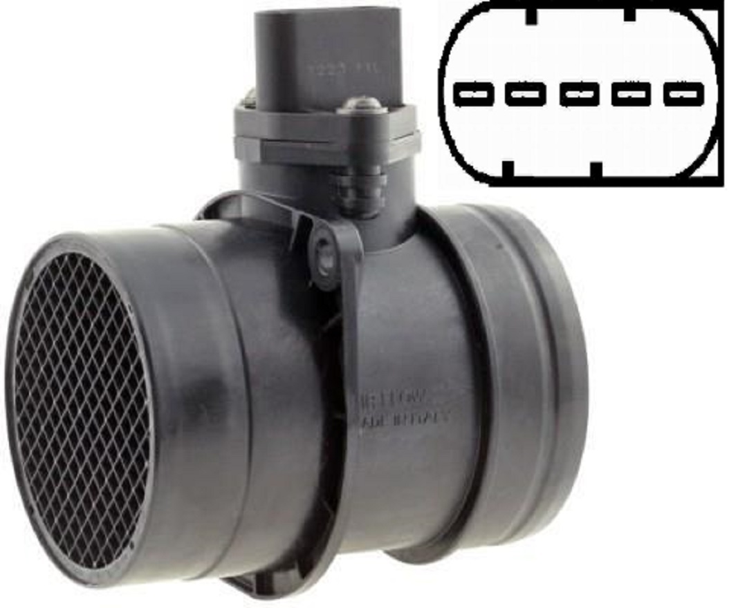 Débitmètre d'air pour réparer ratés moteur VW Seat 0986280204 essence