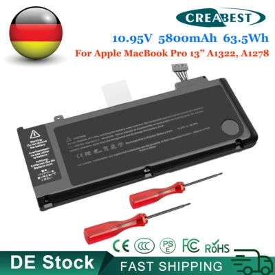 CREABEST Batteria A1278 A1322 per Apple MacBook Pro 13" Mid 2009 2010 2012 Early Late 2011