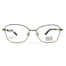 South Hampton SH8004 RO/G Rose gold blue Full Rim Eyeglasses Frames 53-16-135