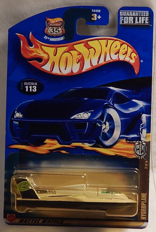 Hydroplane Watercraft Hot Wheels 2002-113 Fed Fleet Series