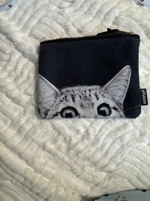 Society6 Zipper Change Purse Kitten Cat Face