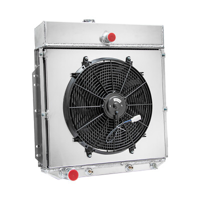 DPI5356 3 Row Radiator+Shroud Fan For 1953-1956 Ford F100 F150 F350 Truck V6 V8