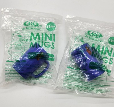 2004 A&W Root Beer Plastic Mini Mugs  (2)