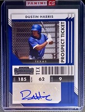 2022 Panini Chronicles - Contenders Prospect Ticket Optic Dustin Harris (AU, RC)