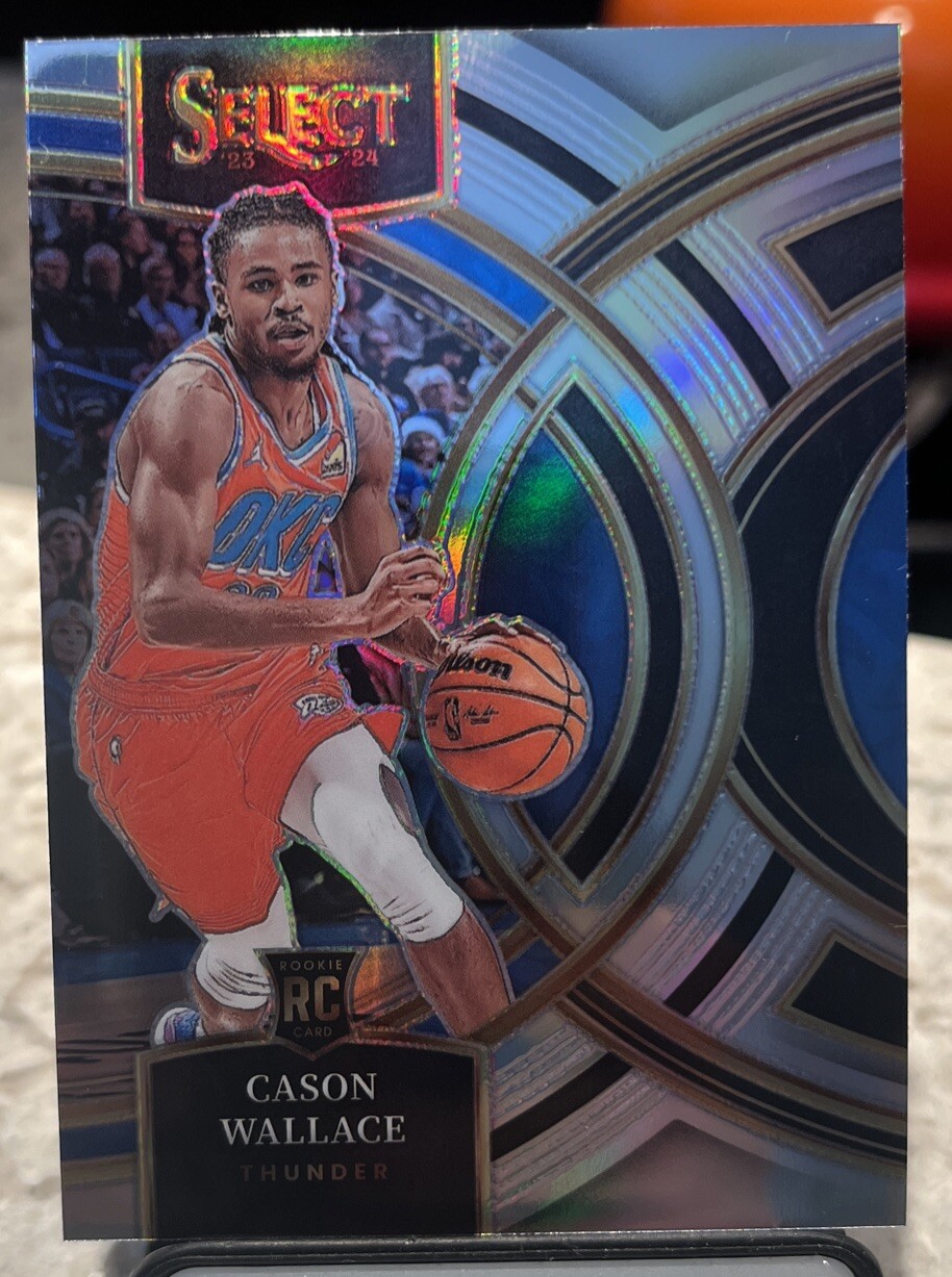 2023-24 Select Cason Wallace Silver Premier Level Prizm RC Rookie #103 Thunder