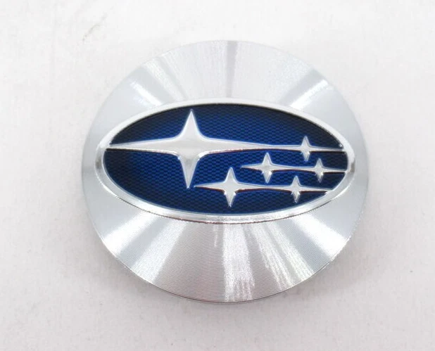 Tapa central de rueda genuina OEM Subaru 28821VA011 (1) logotipo de Subaru en plata Foto 2 de 3
