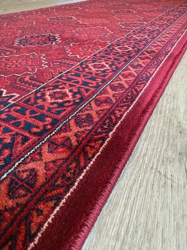Traditional Oriental Red bordo Hall-Runner heavy Density -Assorted Lengths - Picture 3 of 6