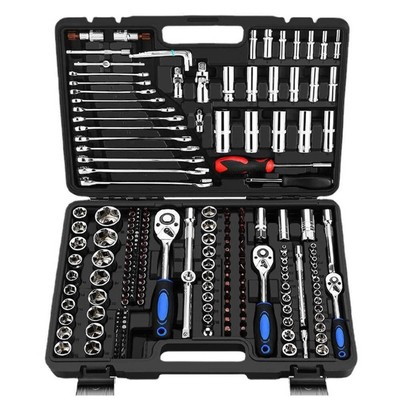 Socket Ratchet Wrench Set   Cr-V Chromium Vanadium Steel for Auto and Home Repai