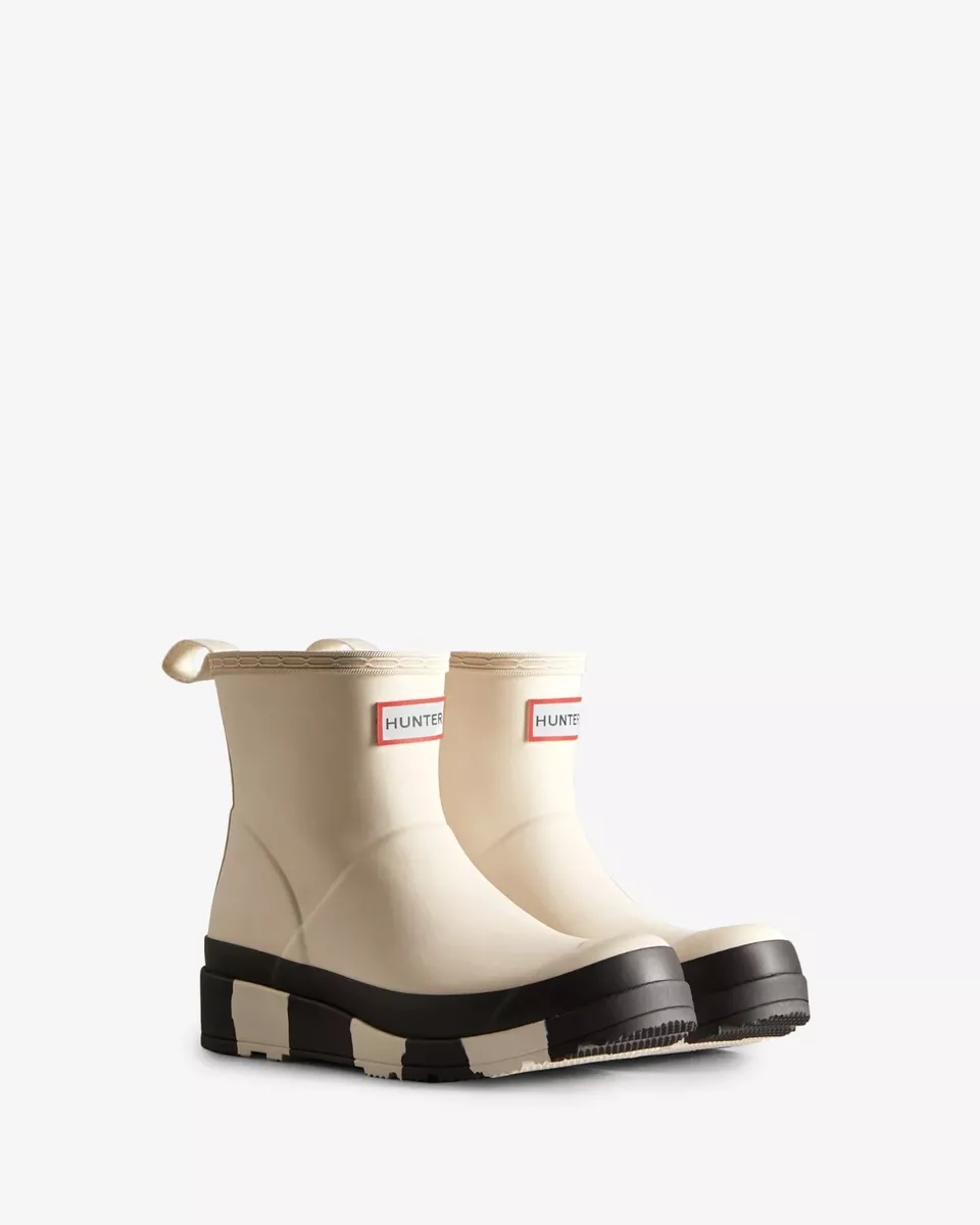 White short cheap rain boots
