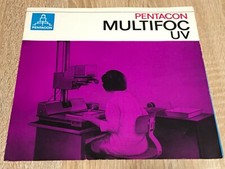 DDR Reklame - Pentacon Multifoc UV - Prospekt - Brosch&uuml;re von 1968