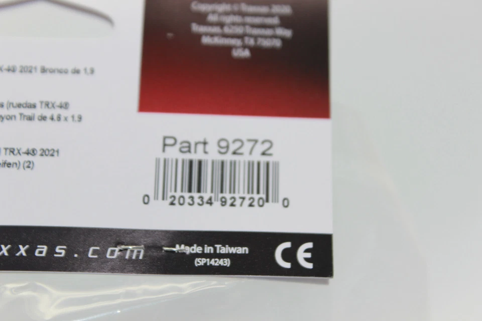 Traxxas TRX 9272 Canyon Trail Reifen + Felge 1.9 Ford Bronco 2021 TRX-4 NEU OVP - Bild 2 von 4