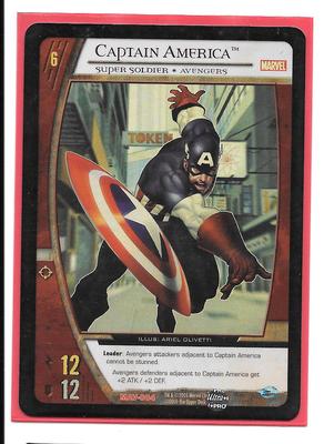 CAPTAIN AMERICA MARVEL VS Avengers PROMO Foil Holo rare