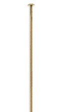 Head Pin, 100 Antiqued Gold Plated Brass 2" Long 21 Gauge Standard Head Pins