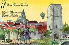 BRIE COMTE ROBERT 28th Bourse aux Cartes Postales Salle Le Safran Print 500 ex.