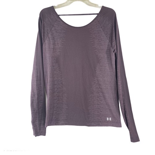 NWT Under Armour Long Sleeve Shirt Lot Bulk Set (2) purple blue Womens LARGE - Picture 2 of 12