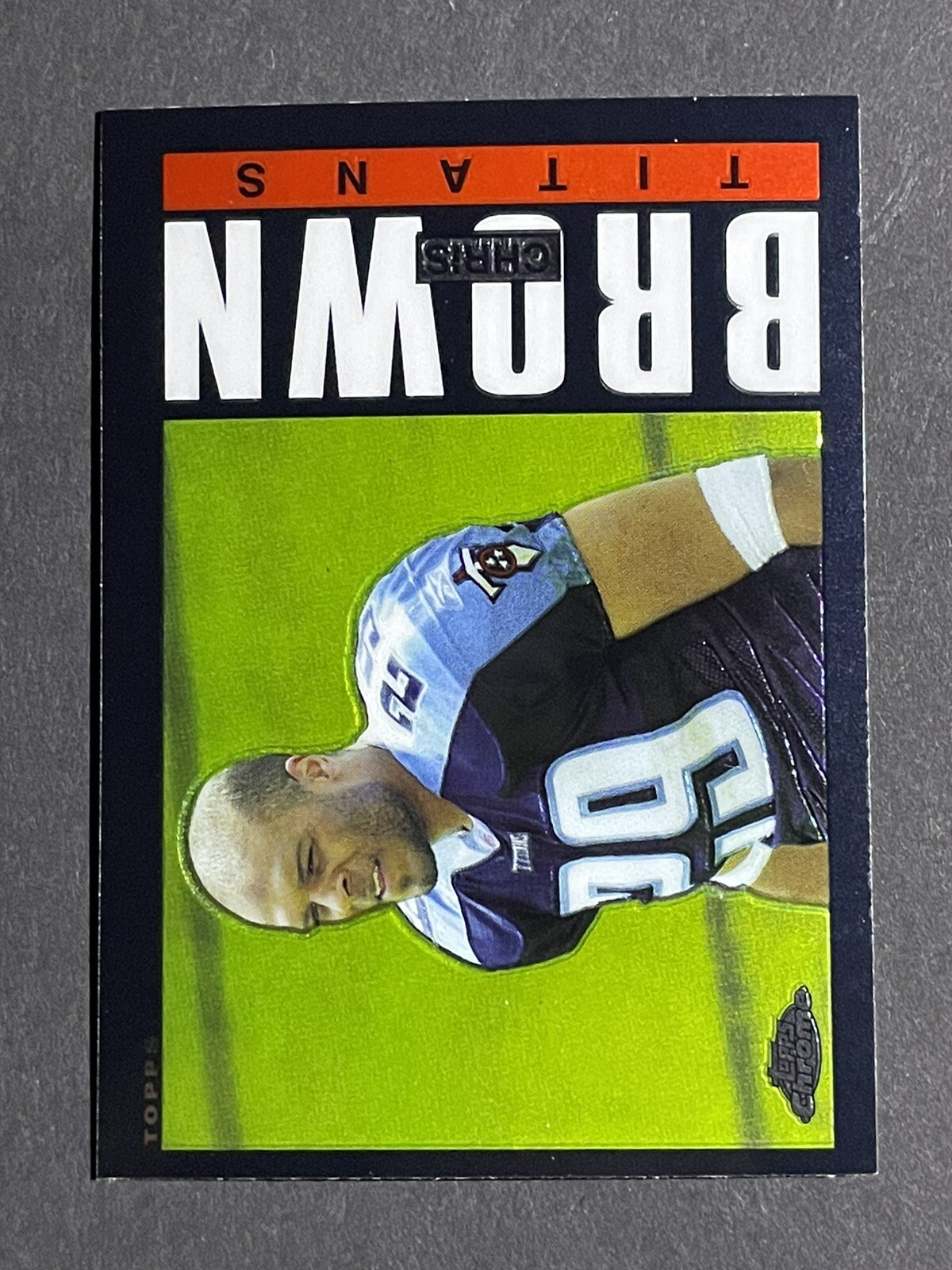 2005 Topps Chrome Chris Brown Rookie Card - Tennessee Titans