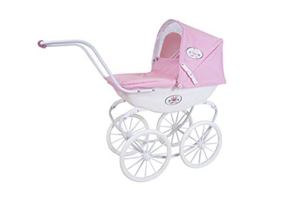 KNORRTOYS.COM 63602 - Passeggino per Bambole Classic pram/Bianco/Princess - NUOV