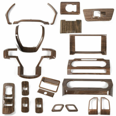 41PCS Wood Grain Full Set Interior Trim Kit For Ford F-150 2015-20 Accessories