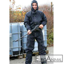 Waschoverall Reinigungsoverall Arbeitsoverall mit Kapuze, wasserfest wasserdicht