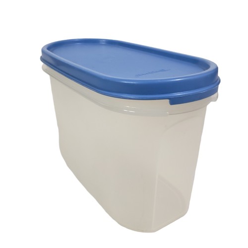 Tupperware 1612-13 Modular Mate White Container 4-3/4 Cup With 1616-6 Blue Lid - Picture 6 of 8