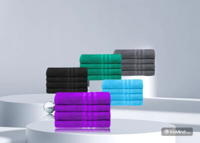 4x Pack Badetuch Set - 70x140 cm, 400 GSM. Ultraweich, hoch saugfähig
