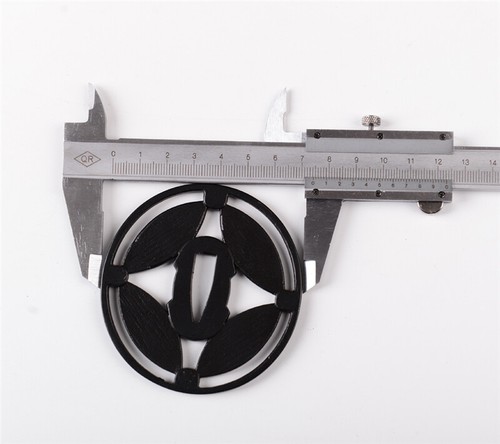 Iron Tsuba Hand guard For Japanese Katana Wakizashi Sword maintenance cleaning - Picture 2 of 3