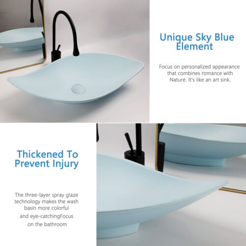 Rubinetto miscelatore beccuccio girevole lavabo ovale ceramica lavabo vasca bagno - Foto 3 di 7