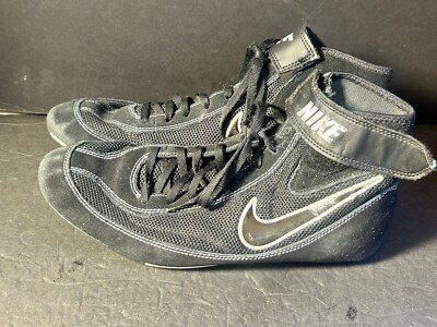 Nike Speed Sweep Black Wrestling Shoes 366683-001 Men‎ Size 10 Nike Wrestling Shoes Speed Sweep VII 366683-001 Black  main image 4