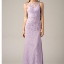 Wtoo Sleeveless Prom Bridesmaid Formal Dress Purple Lace 10