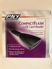 PNY Compact Flash USB Card Reader For Type I/II Cards